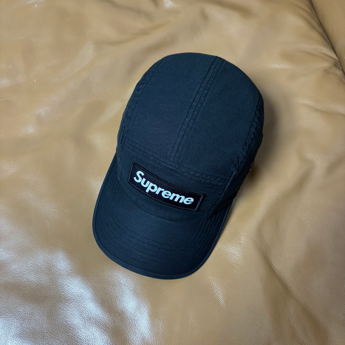 슈프림 캠프캡 모자 박스로고 22fw 밀리터리 블랙 상품이미지6