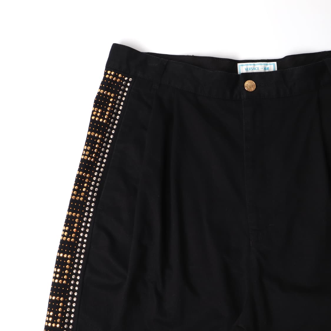 베르사체 x h&m 스터드 핀턱 쇼츠 블랙 상품이미지3