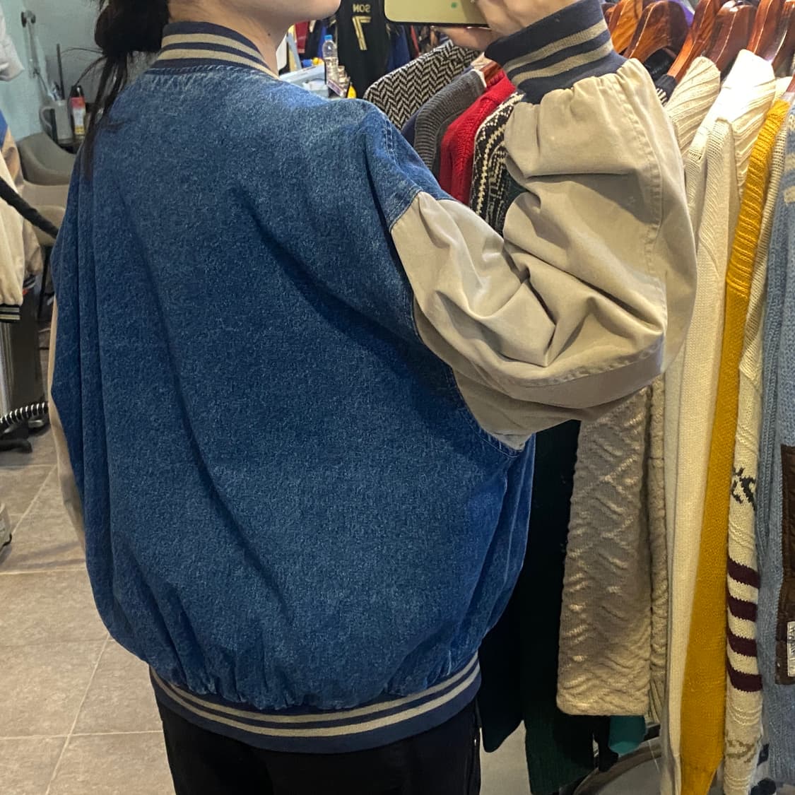 [NO.9] VTG 데님 바시티 자켓 상품이미지5