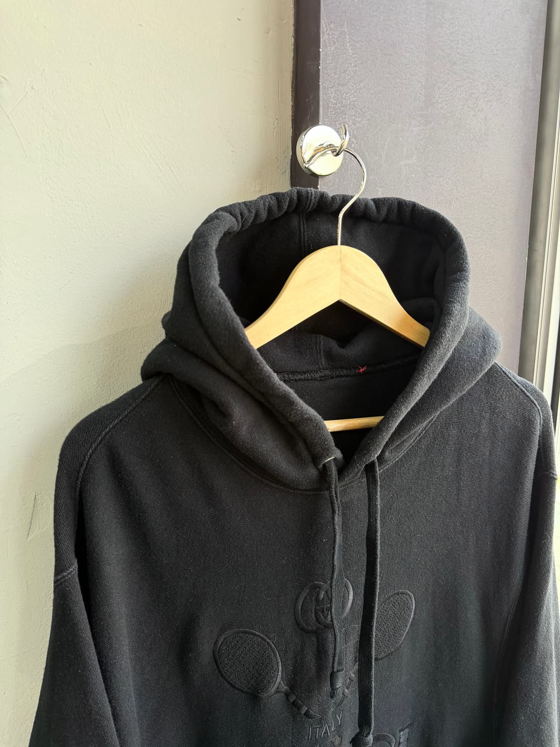 XL/ 구찌 테니스 자수 로고 오버 후드티 상품이미지5