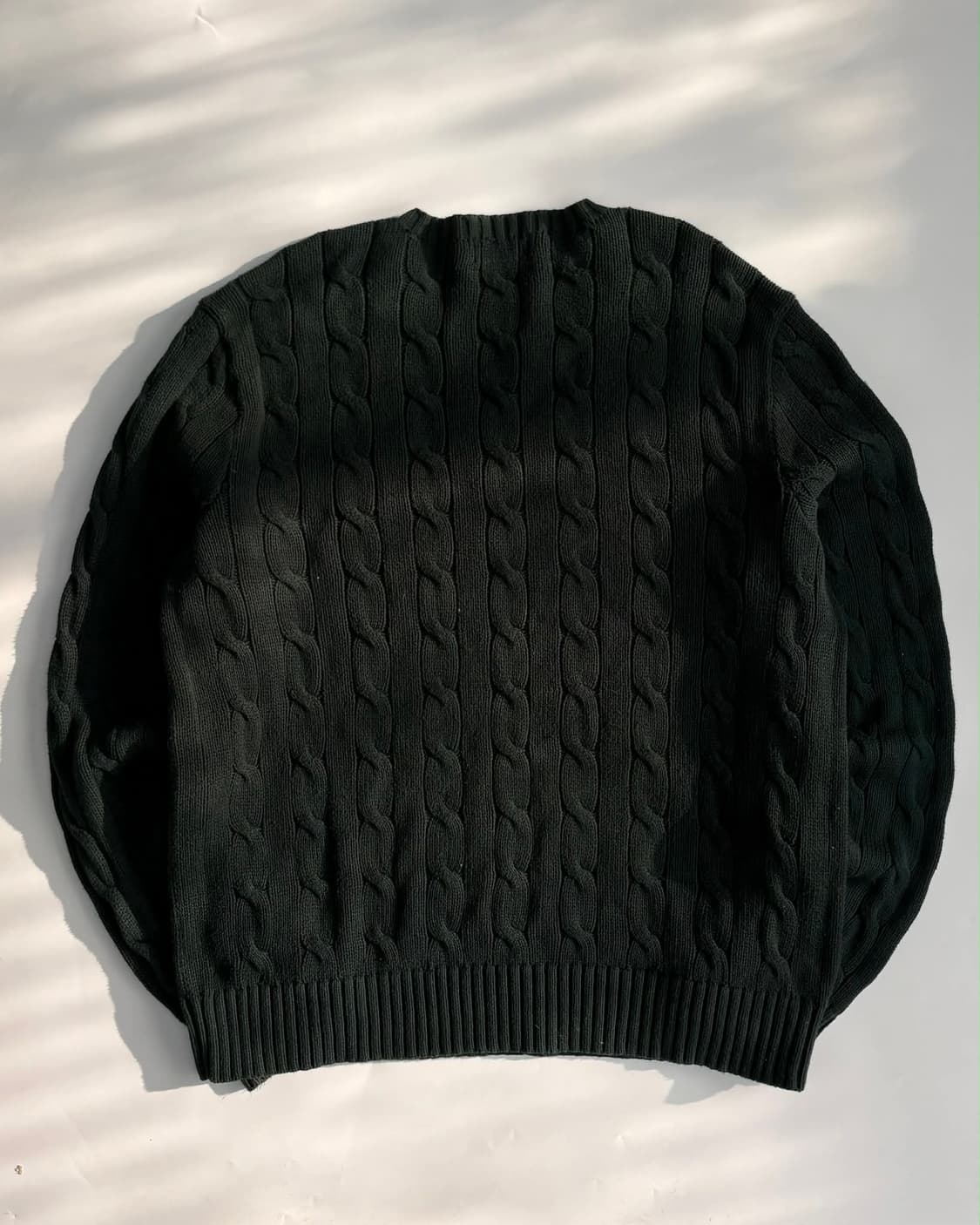 [L] 폴로랄프로렌 초록 케이블 니트 스웨터 상품이미지2