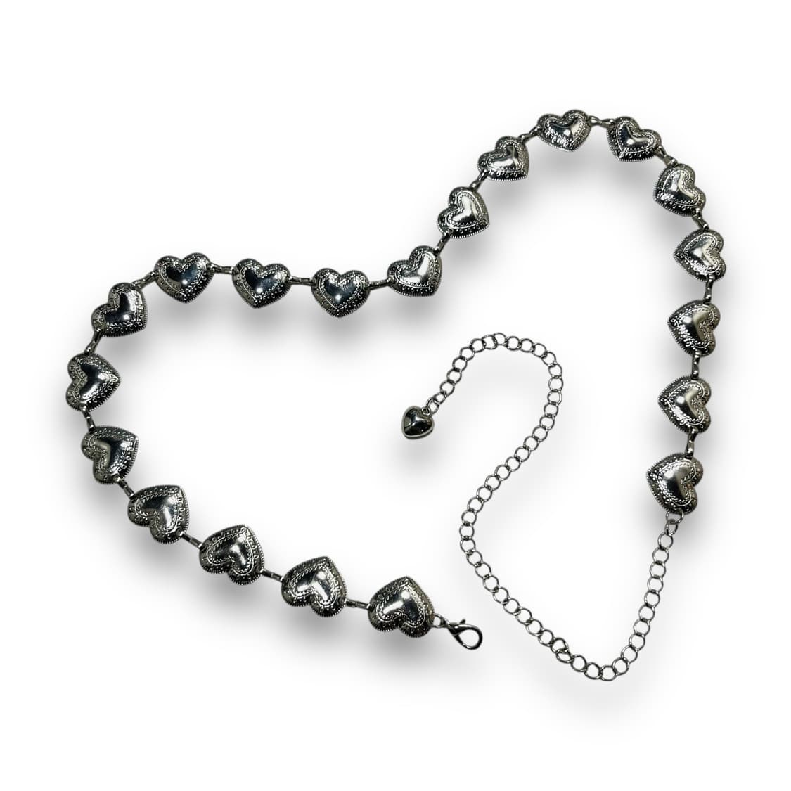 LOVE y2k HEART CHAIN BELT 상품이미지1