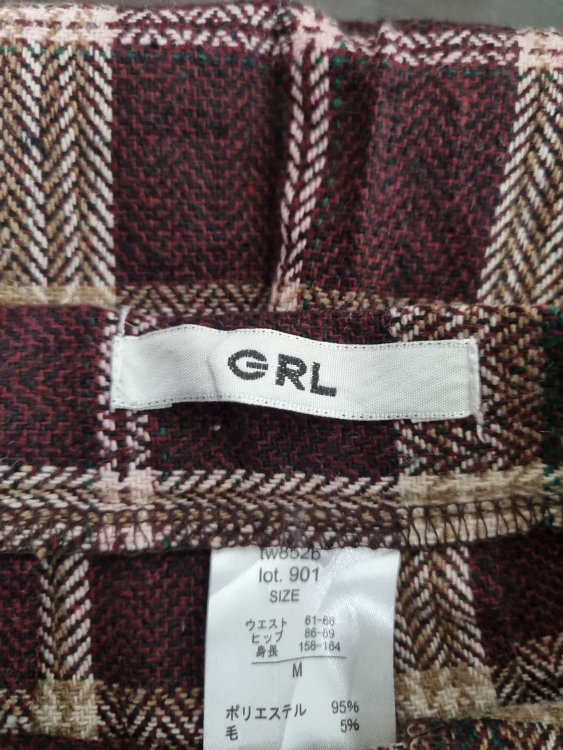 GRL 빈티지 체크 킬트 스커트 상품이미지8