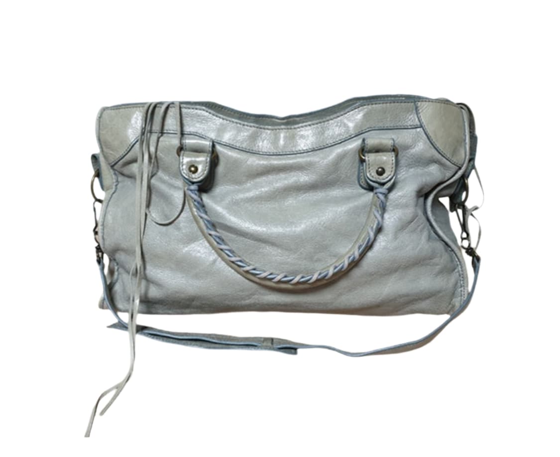 마지막가격 !! [정품] 발렌시아가 클래식 시티 모터백 (연그레이+민트) 상품이미지2