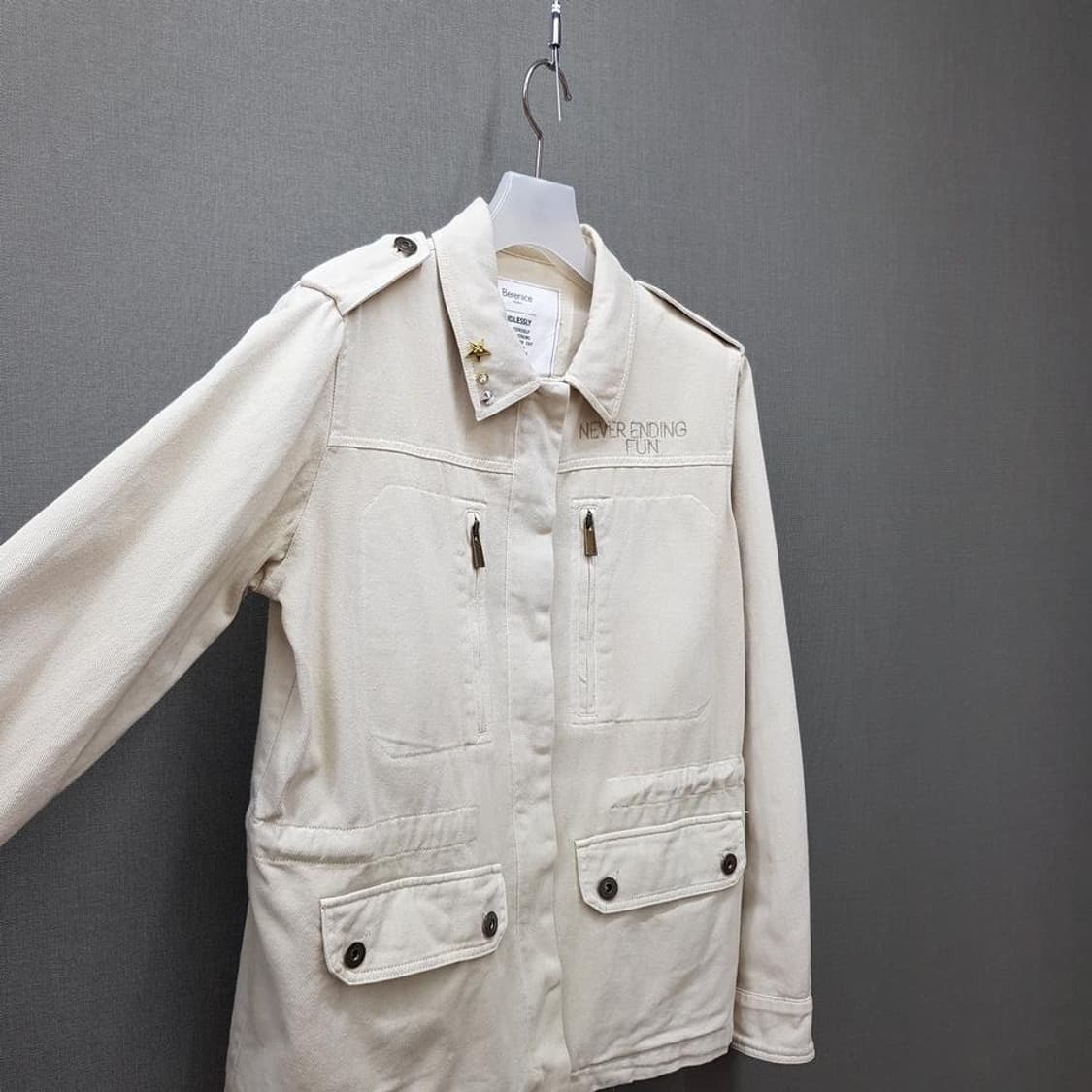 베르니스 2021 코튼 밀리터리 자켓 79-86-160사이즈 상품이미지3