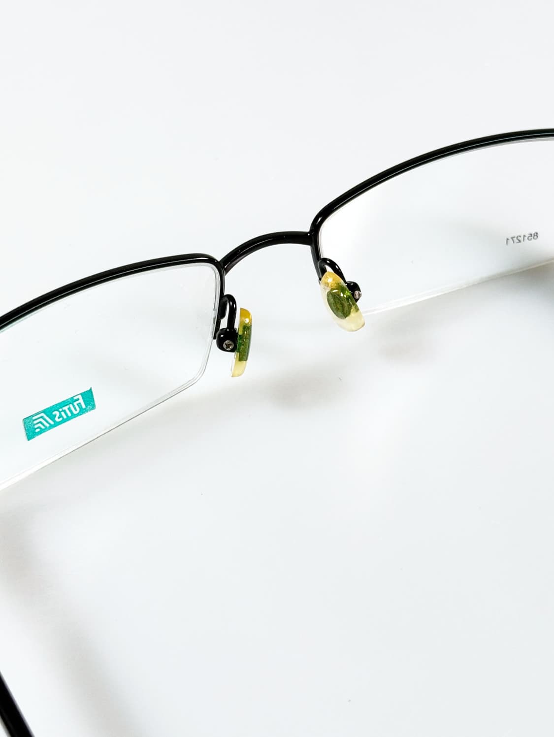 90s FUTIS 반무테 스퀘어 메탈 빈티지 안경 상품이미지8