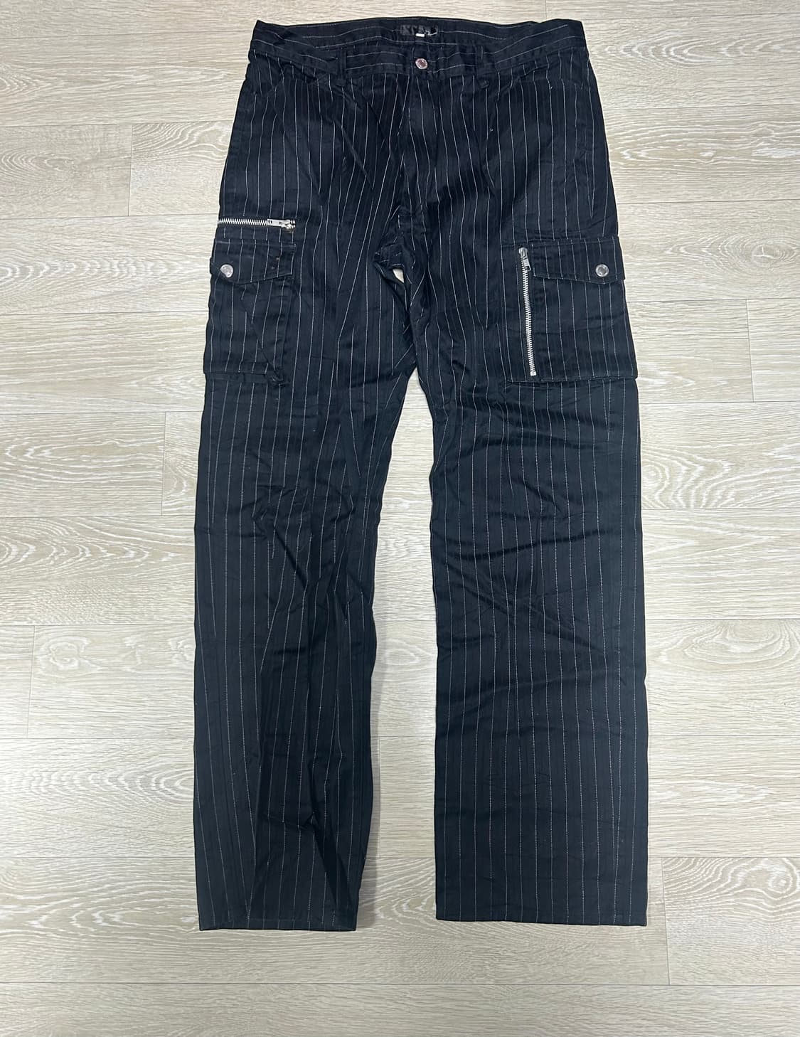 일본 빈티지 스트라이프 긴바지 상품이미지1