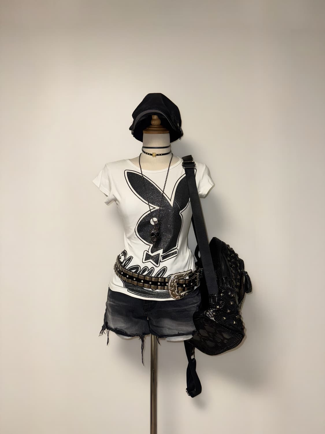 플레이보이 글리터 래빗 탑 상품이미지1