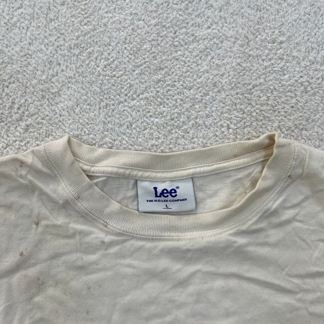 L 리 빅로고 반팔 티셔츠 (전체오염) 0304M 상품이미지2