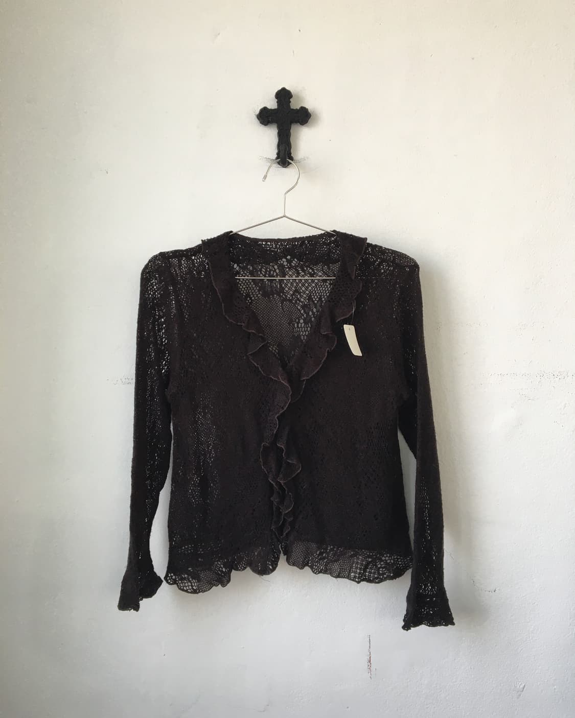 Pattern ruffle cardigan 상품이미지2