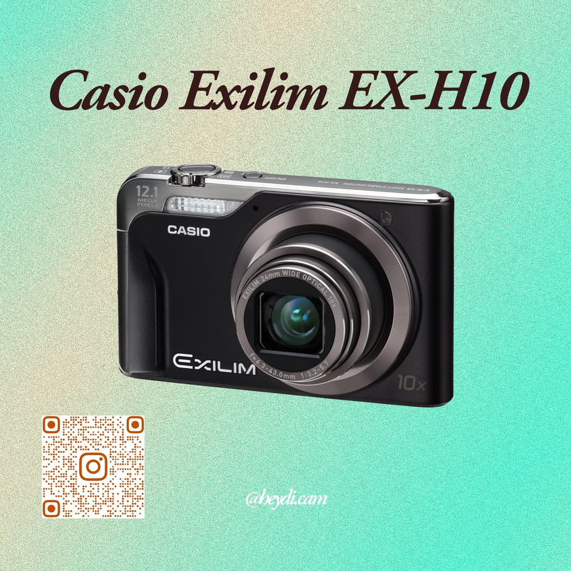 (츄디카)카시오 엑슬림 Casio Exilim EX-h10 블랙 상품이미지1