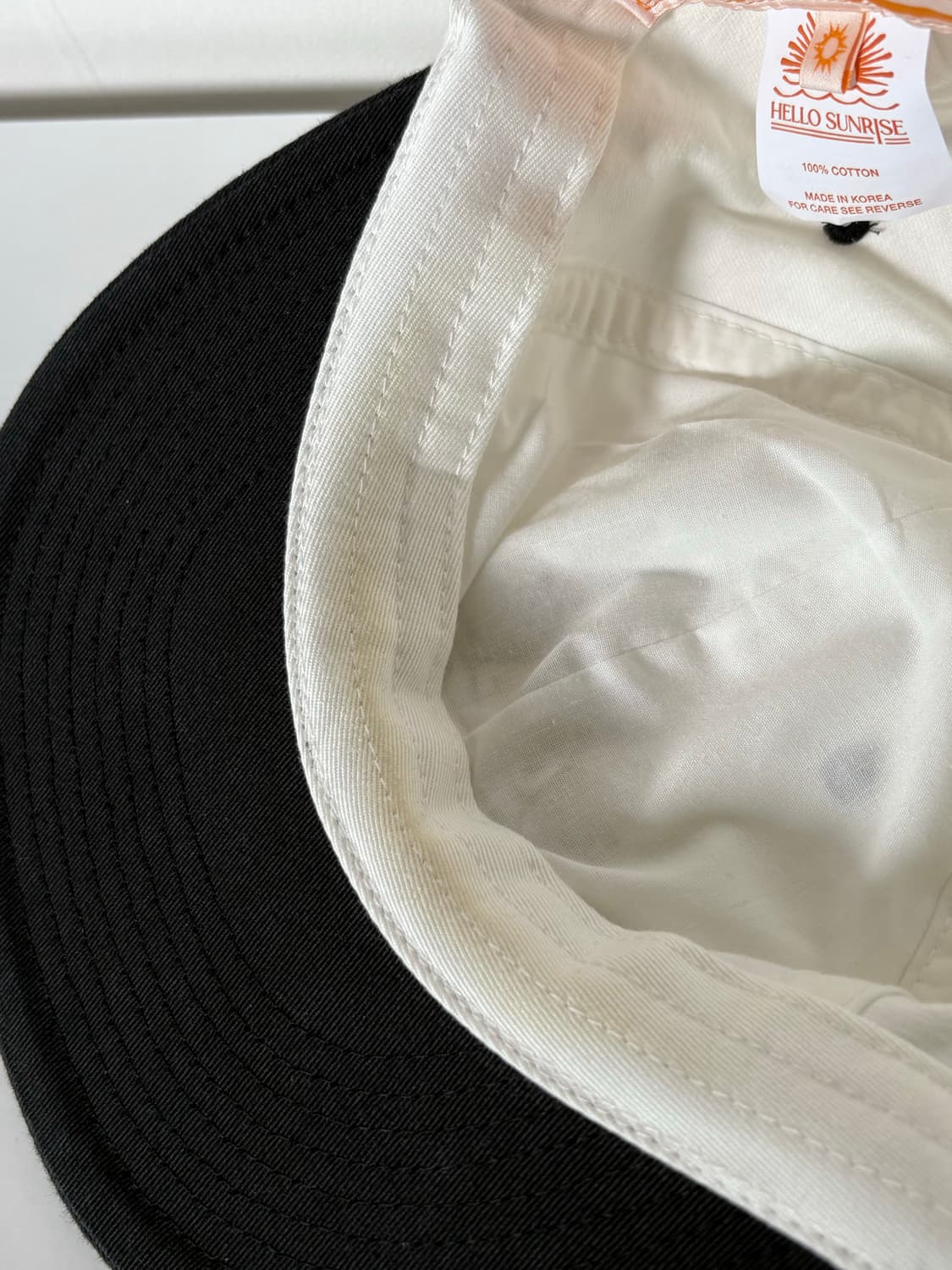 헬로선라이즈 모자_블랙&화이트 상품이미지3