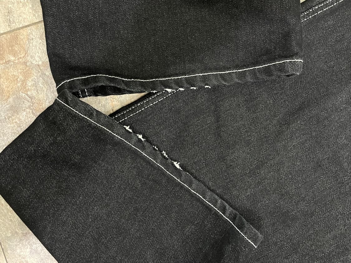 kashiko embroied nonfade denim pants 상품이미지3