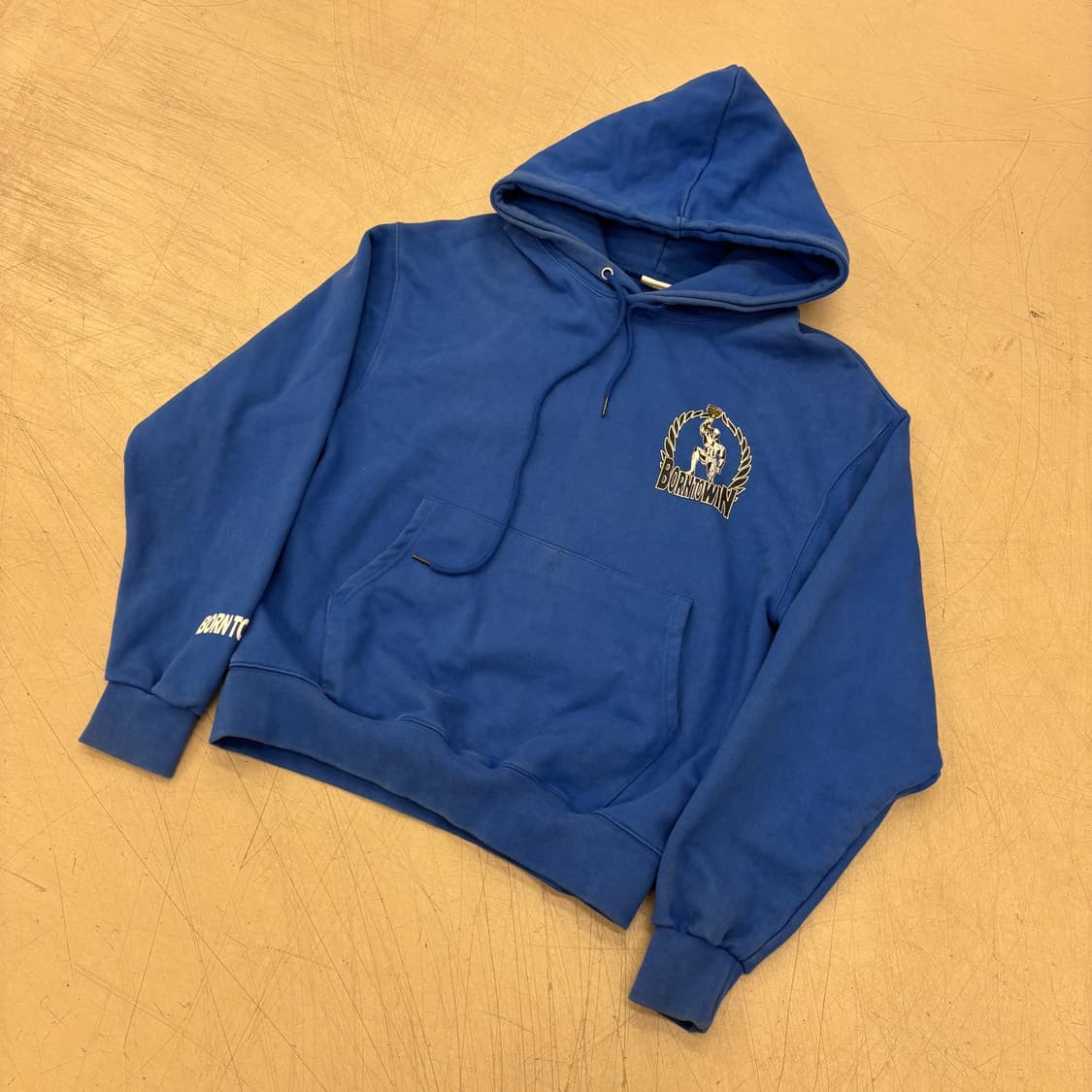 본투윈 빅로고 레이즈본 후드티 상품이미지2