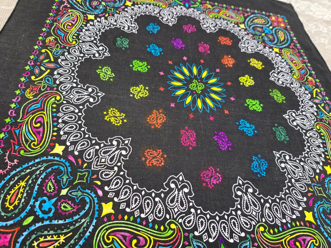 90s 하바행크 네온 반다나 (made in usa) 상품이미지3