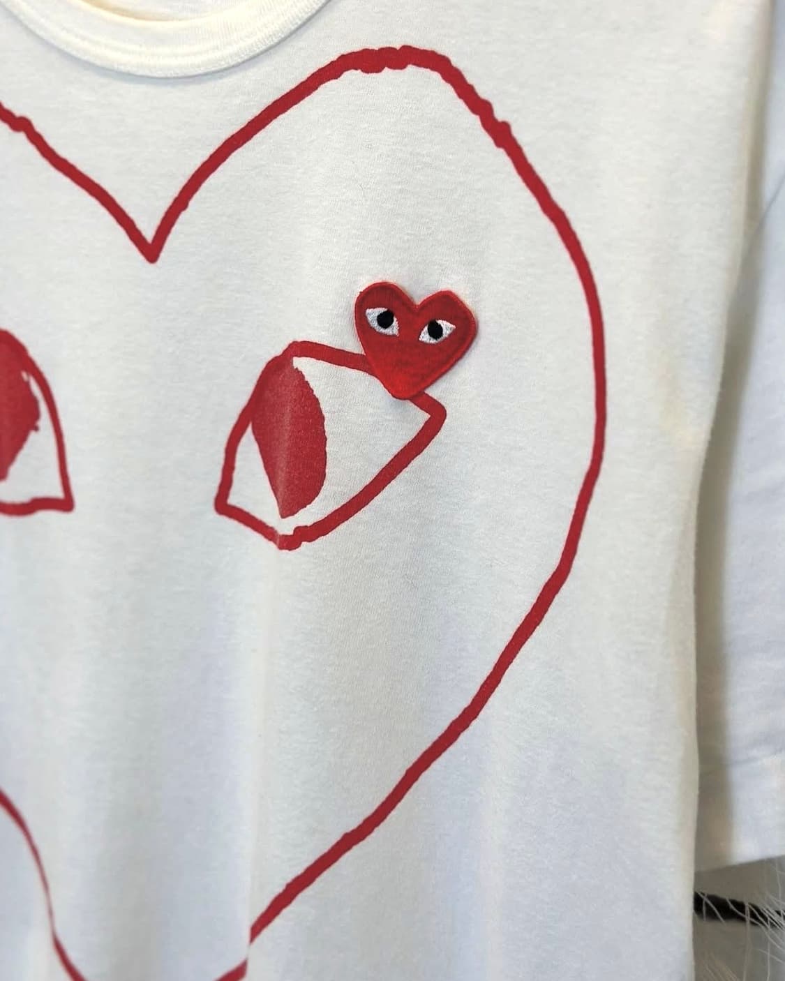 Comme des garcons red heart short sleeve 상품이미지2
