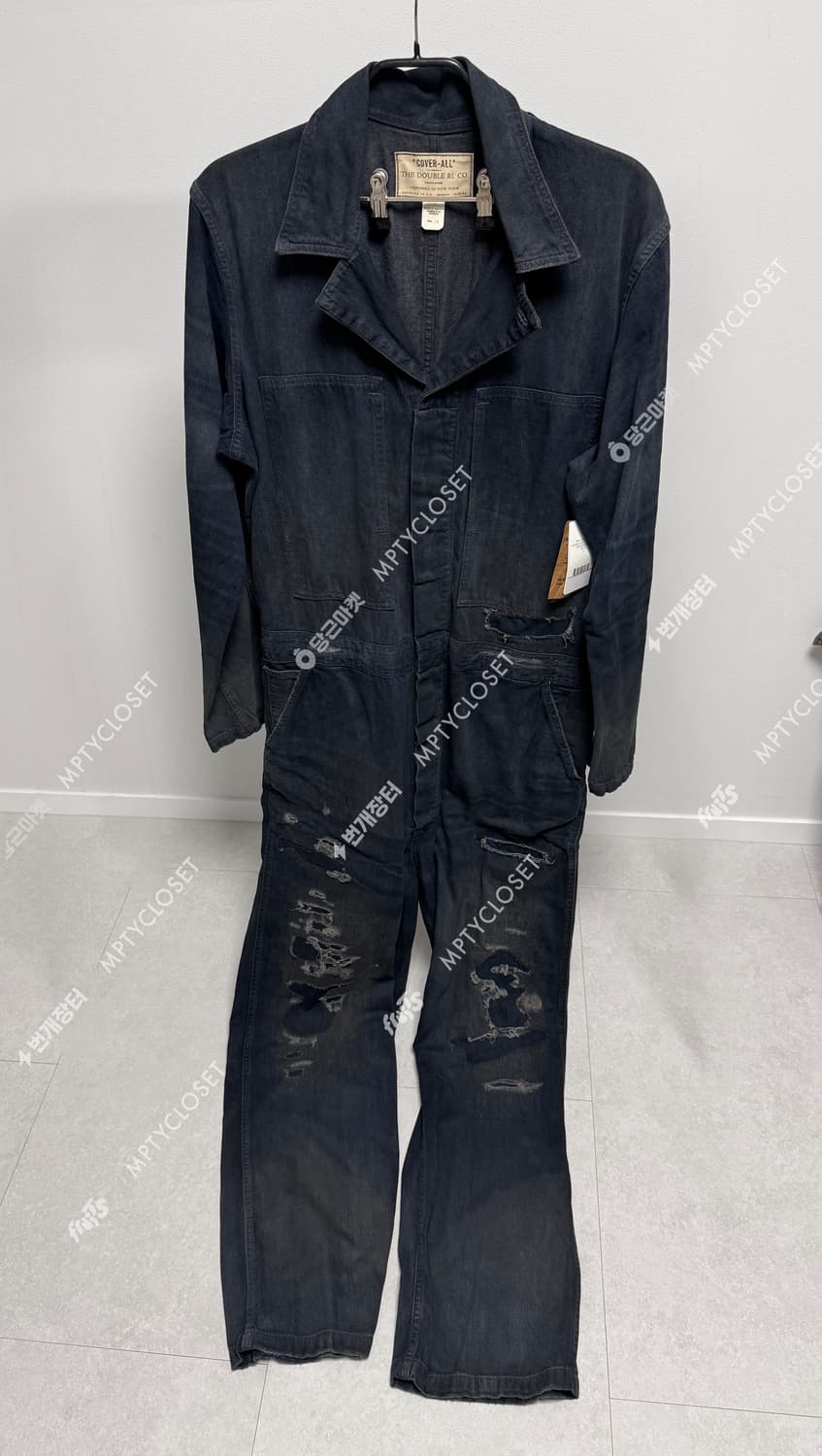 [L] RRL 더블알엘 디스 데님 커버올 점프수트 상품이미지4