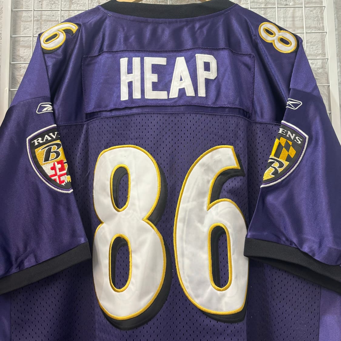 NFL X 리복 볼티모어 레이븐스 퍼플 럭비져지 3XL 상품이미지6