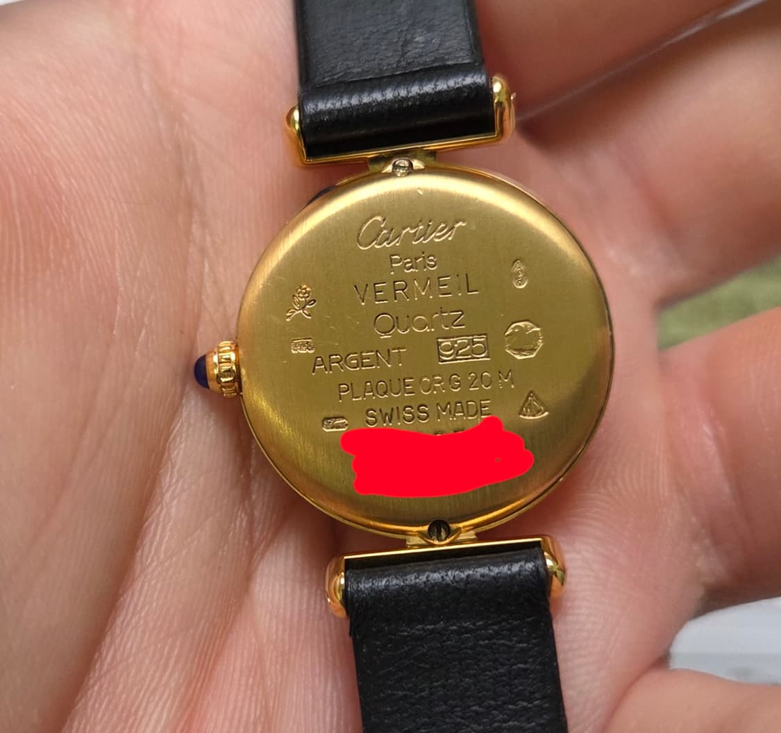 까르띠에 머스트드 꼴리제 오리지널 블랙다이얼 쿼츠 여성용 (감정서 포함) 상품이미지8