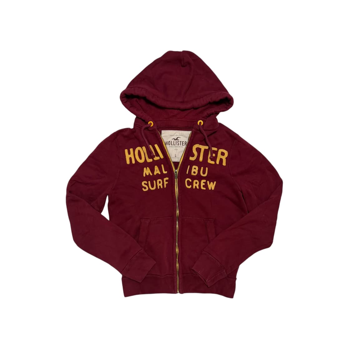 10s 홀리스터 버건디 풀집업 후디 상품이미지3