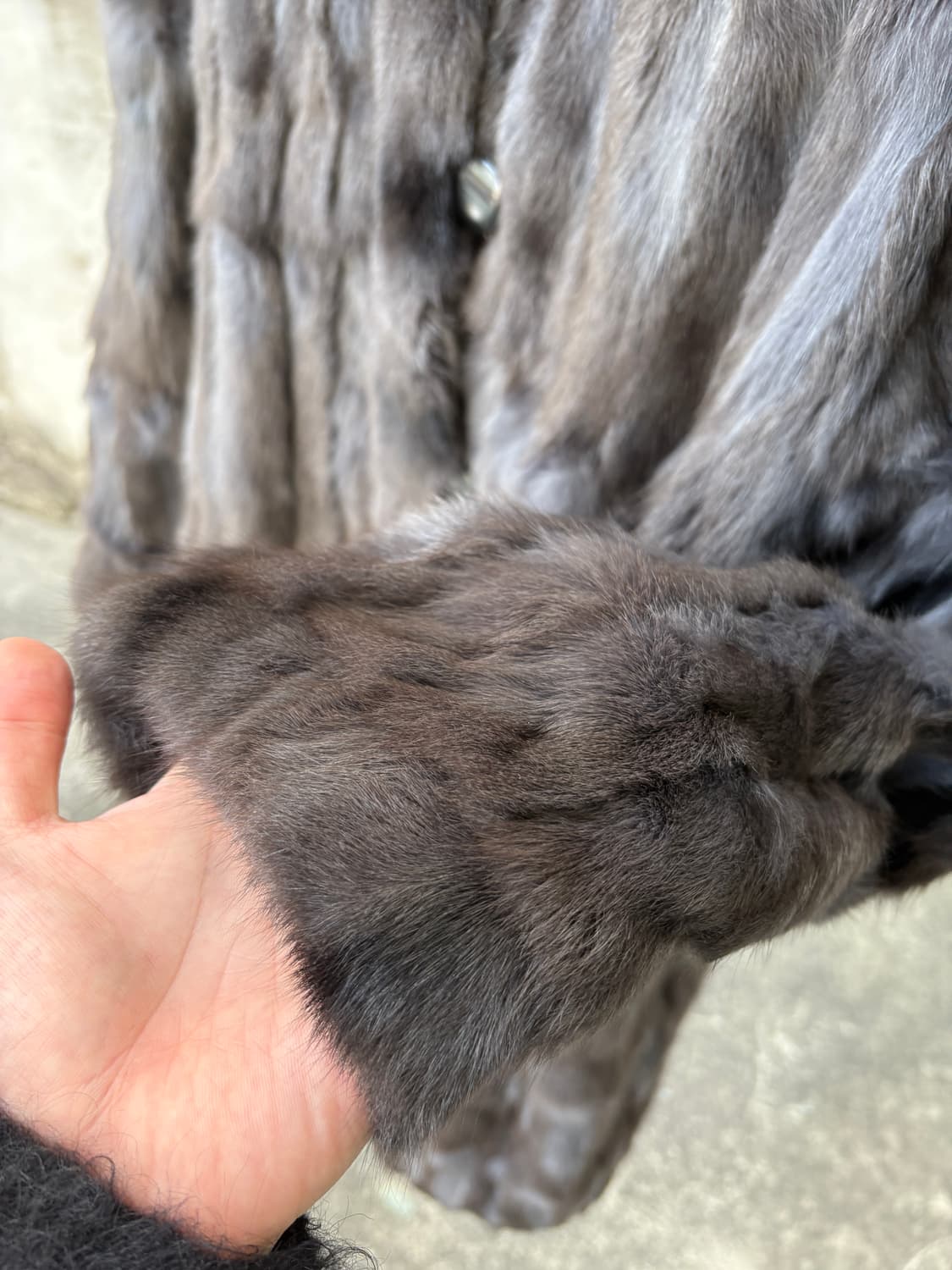 러시아산 리얼 실크&스쿼럴 퍼 코트 (양면) 상품이미지6