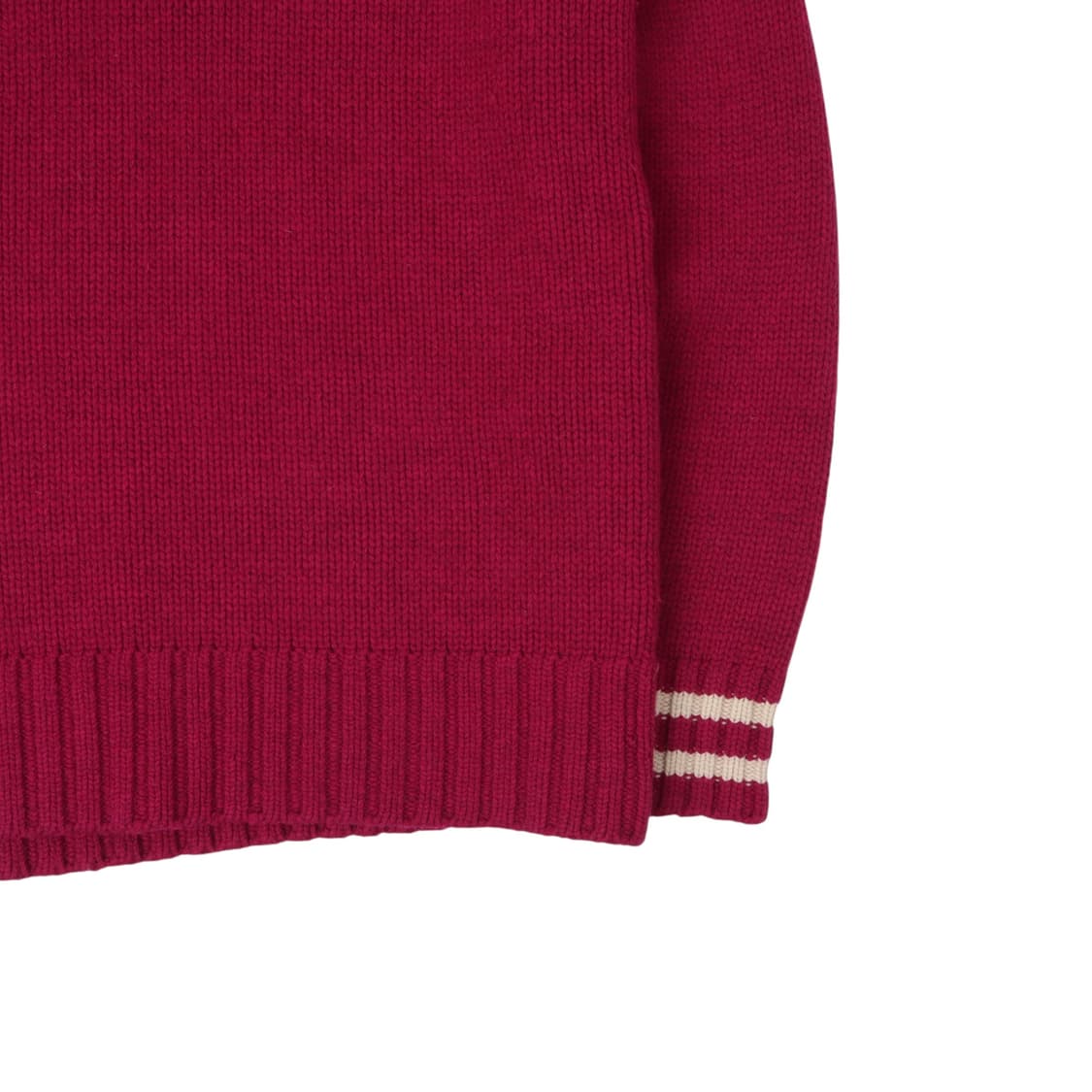 라코스테 버건디 숄카라 니트 상품이미지4