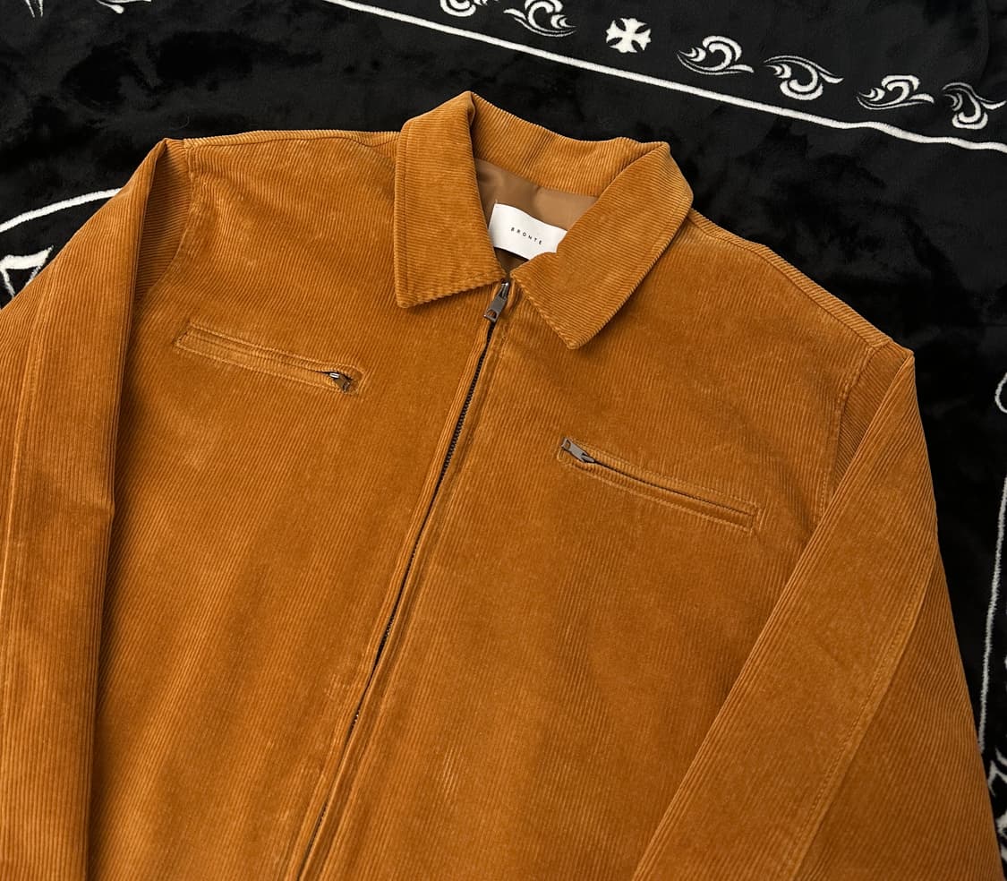 vintage 코듀로이 미니멀 자켓 블루종 L  상품이미지1