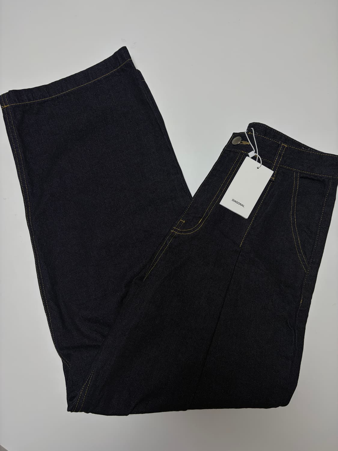 다이애그널 와이드핏 청바지 사이즈 28-29 여성 M 새제품 상품이미지1
