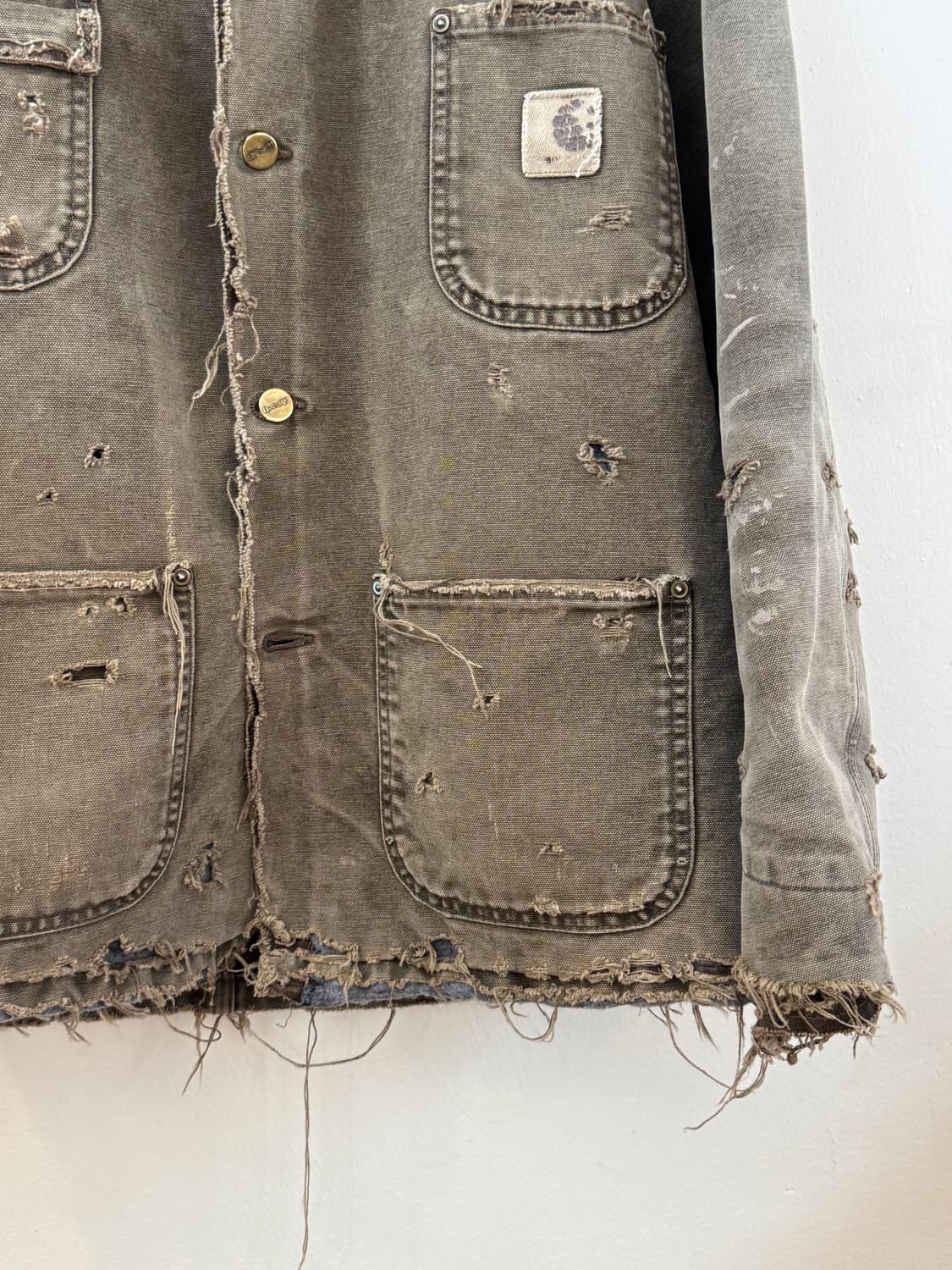 Carhartt faded repair blaket work jacket 상품이미지5