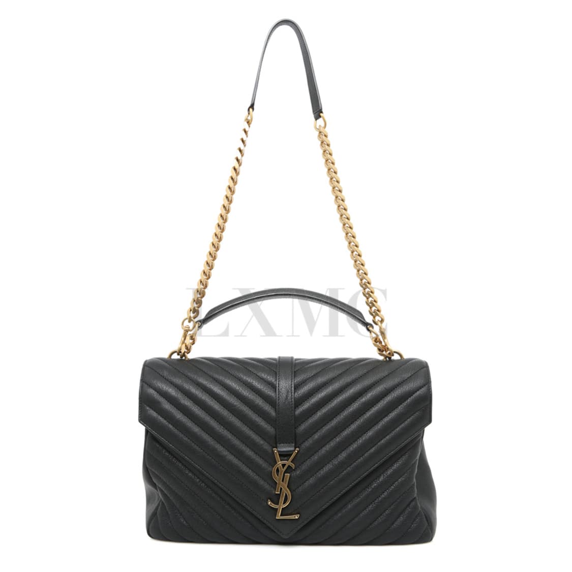 생로랑 컬리지 라지 플랩백 블랙 체인 숄더백 600278 상품이미지6