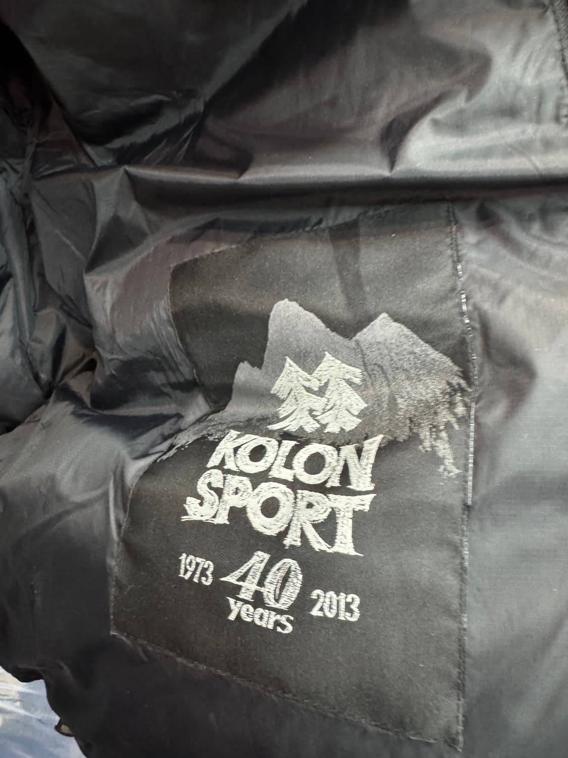 코오롱 40주년 3D 빈티지 디자인 구스다운 스트링패딩 100(L) 상품이미지5