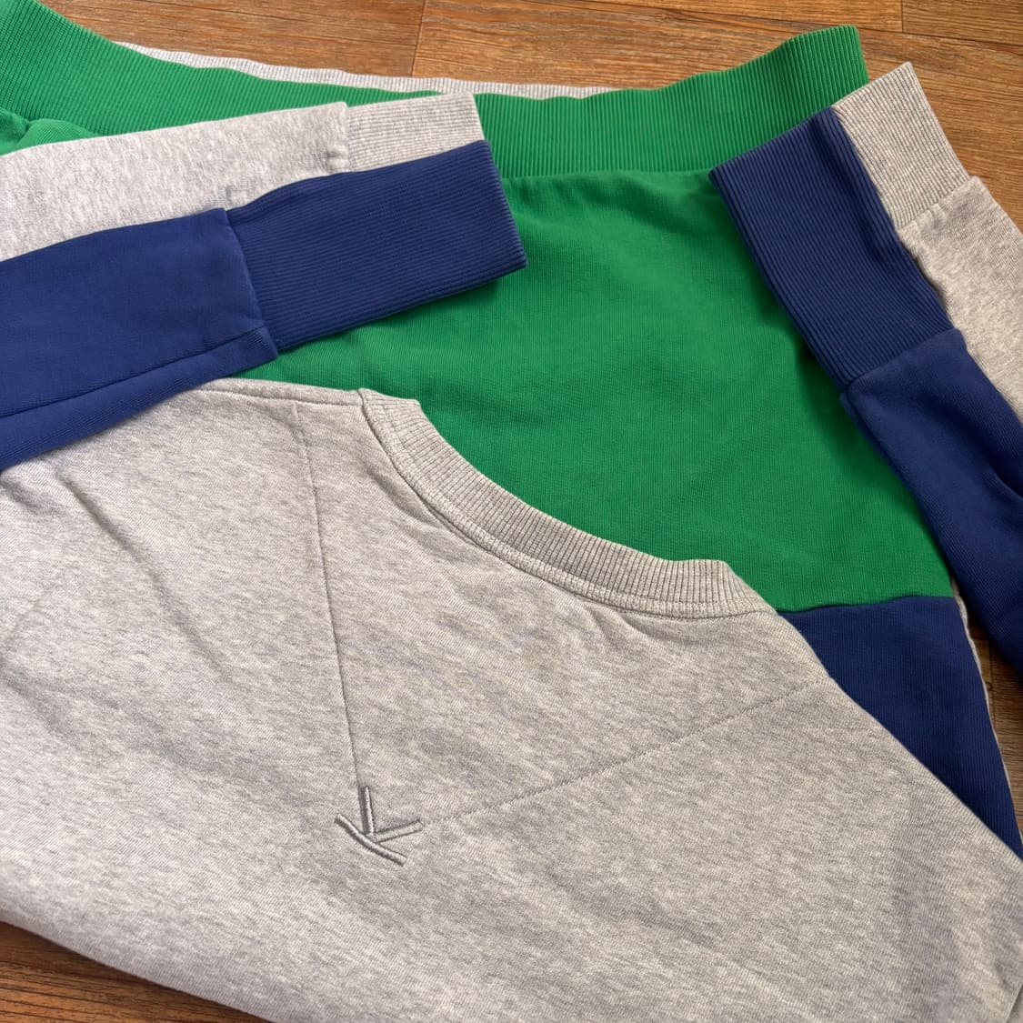 겐조 맨투맨 티셔츠 M 55 입체적인 패턴 컬러 블록  상품이미지7