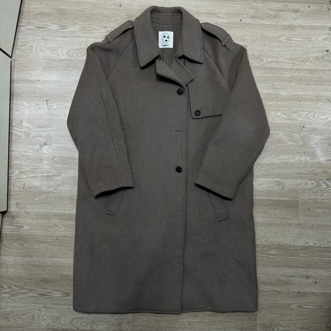 스튜디오 톰보이 여성 더블 롱 코트 [브라운] 80-90-160 상품이미지1