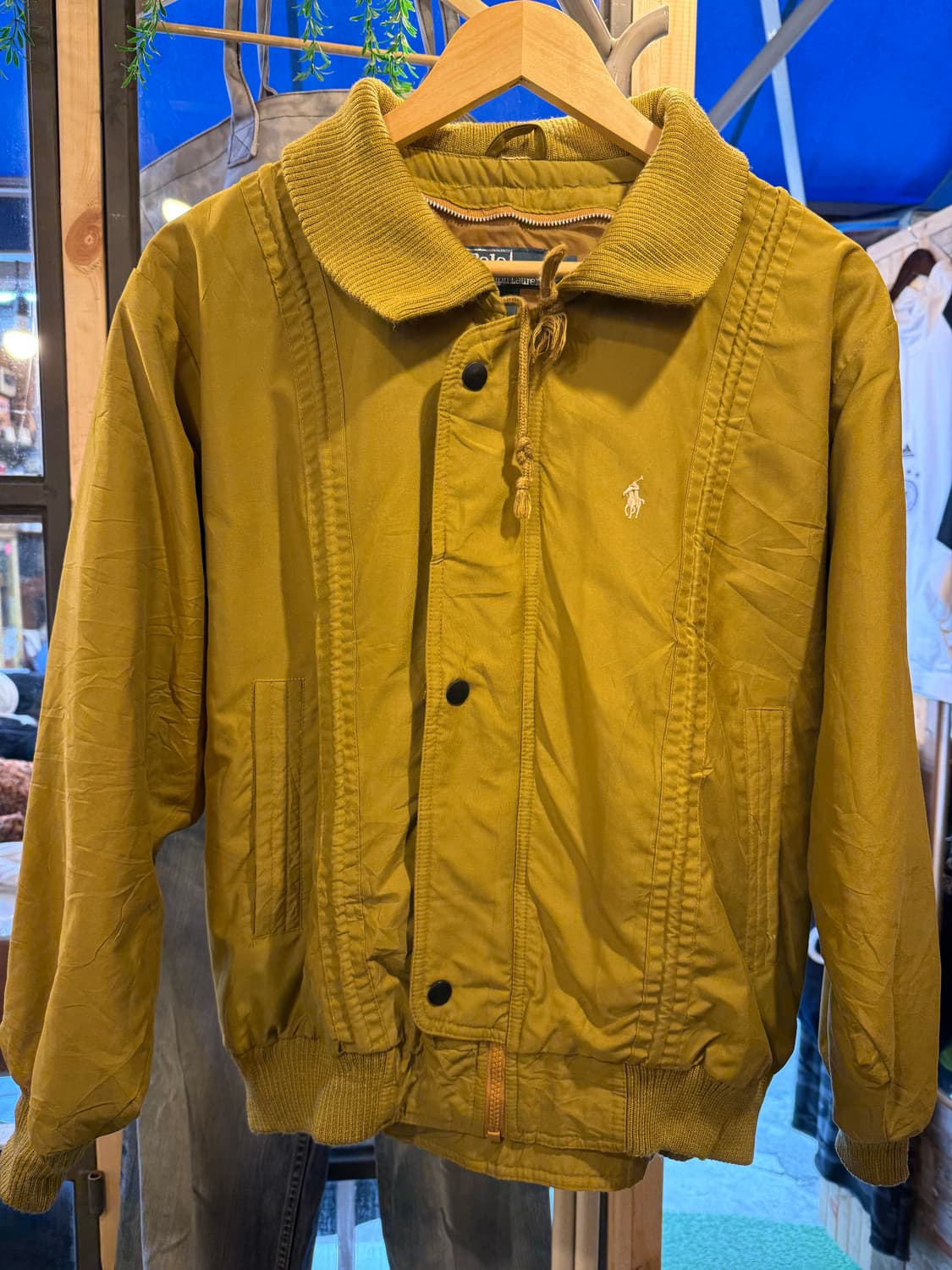 폴로 랄프로렌 화이트포니 머스터드 그린 블루종  상품이미지1