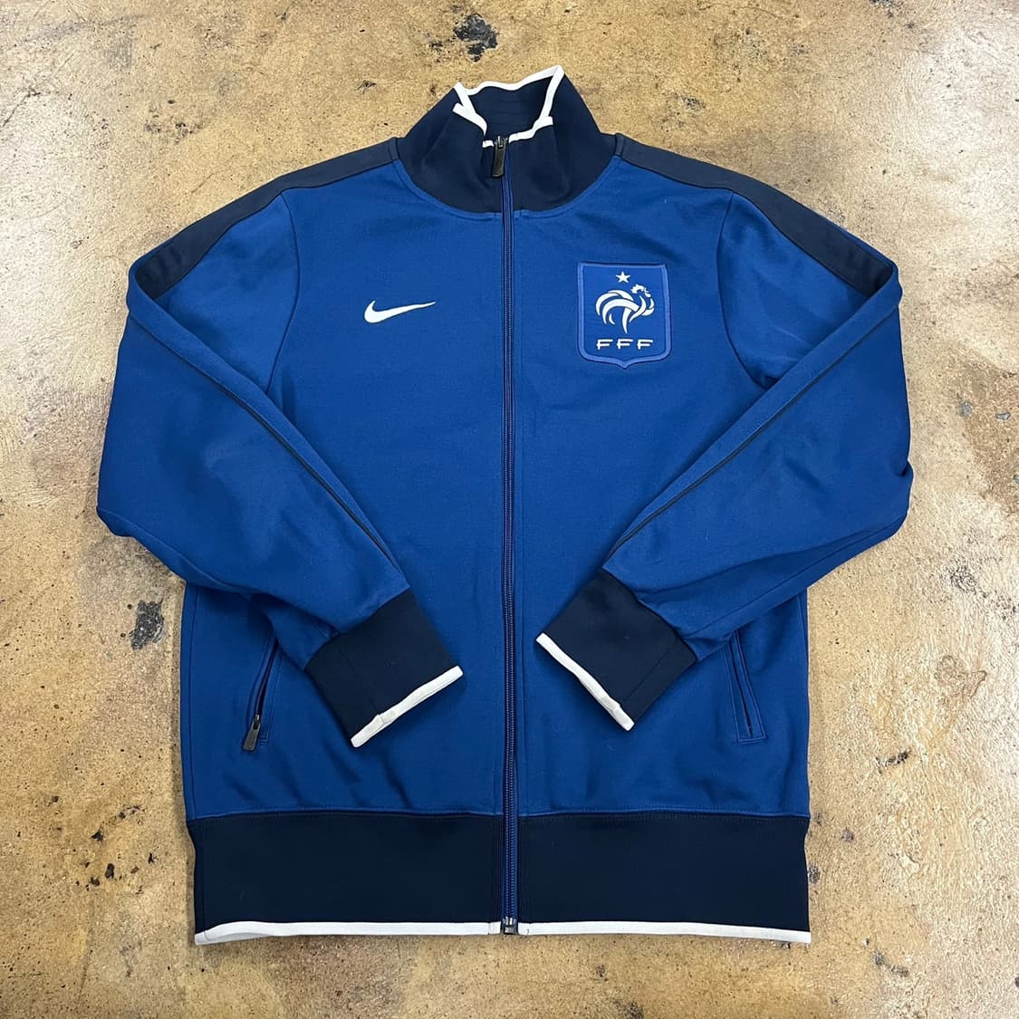 [정품/S] 나이키 프랑스 FFF 트랙탑 져지 자켓 블루 b17 상품이미지2