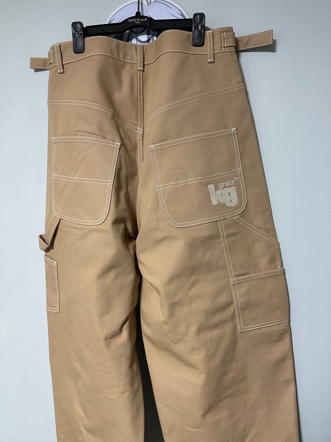 2) 그레일즈 x 코인서울 카펜터 팬츠 베이지 상품이미지4