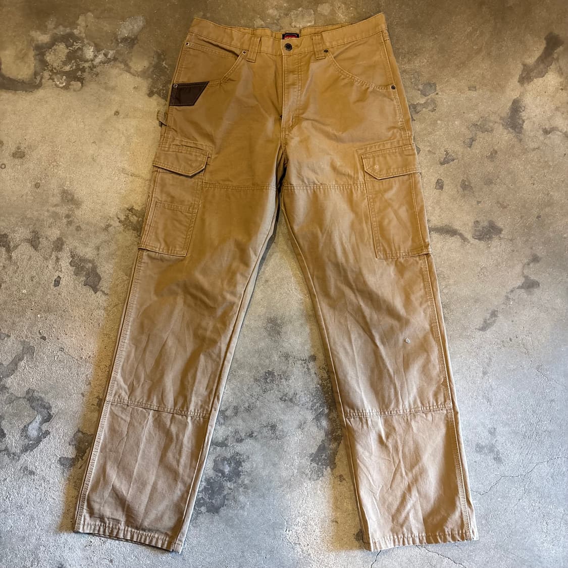 랭글러 헤비코튼 립스탑 더블니 워크 팬츠 상품이미지4