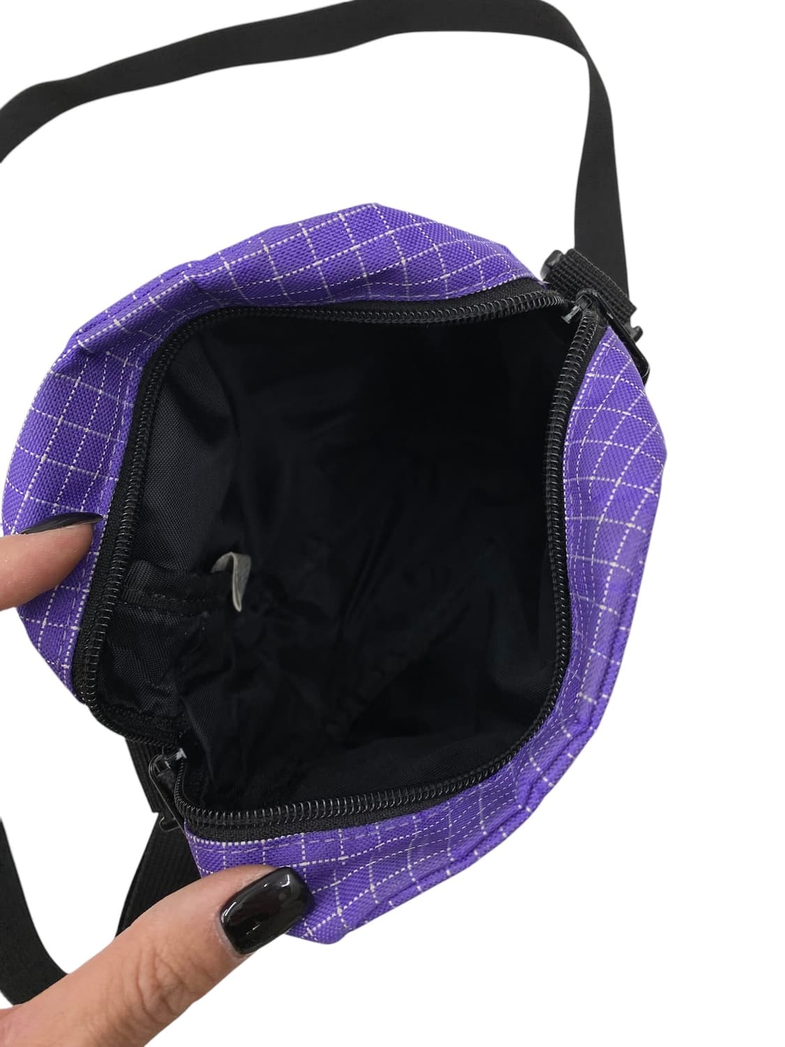 챔피온 크로스백 퍼플 체크 상품이미지3