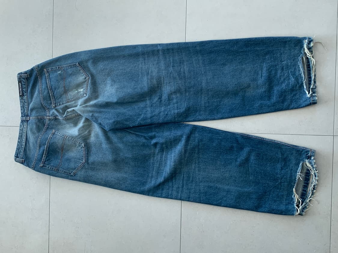 [L] 발렌시아가 풀업 데님 중청 상품이미지3