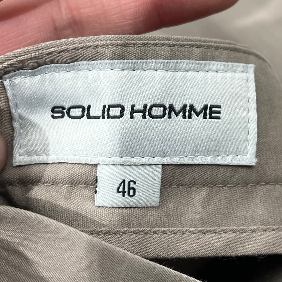 솔리드옴므 베이지 슬랙스 s09758 상품이미지5