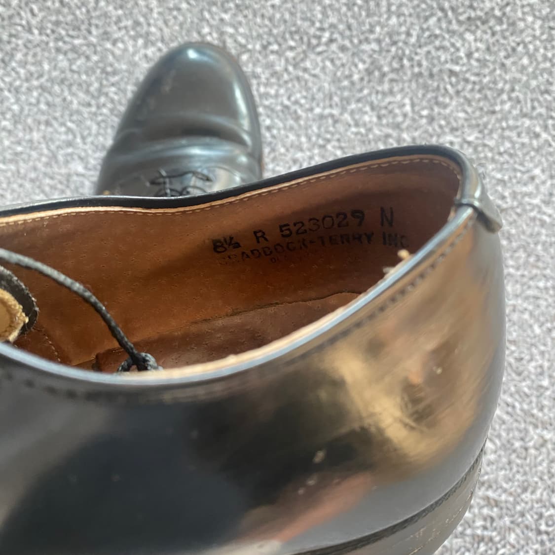 90s US8.5R 미해군단화 서비스슈즈 Craddock 상품이미지7