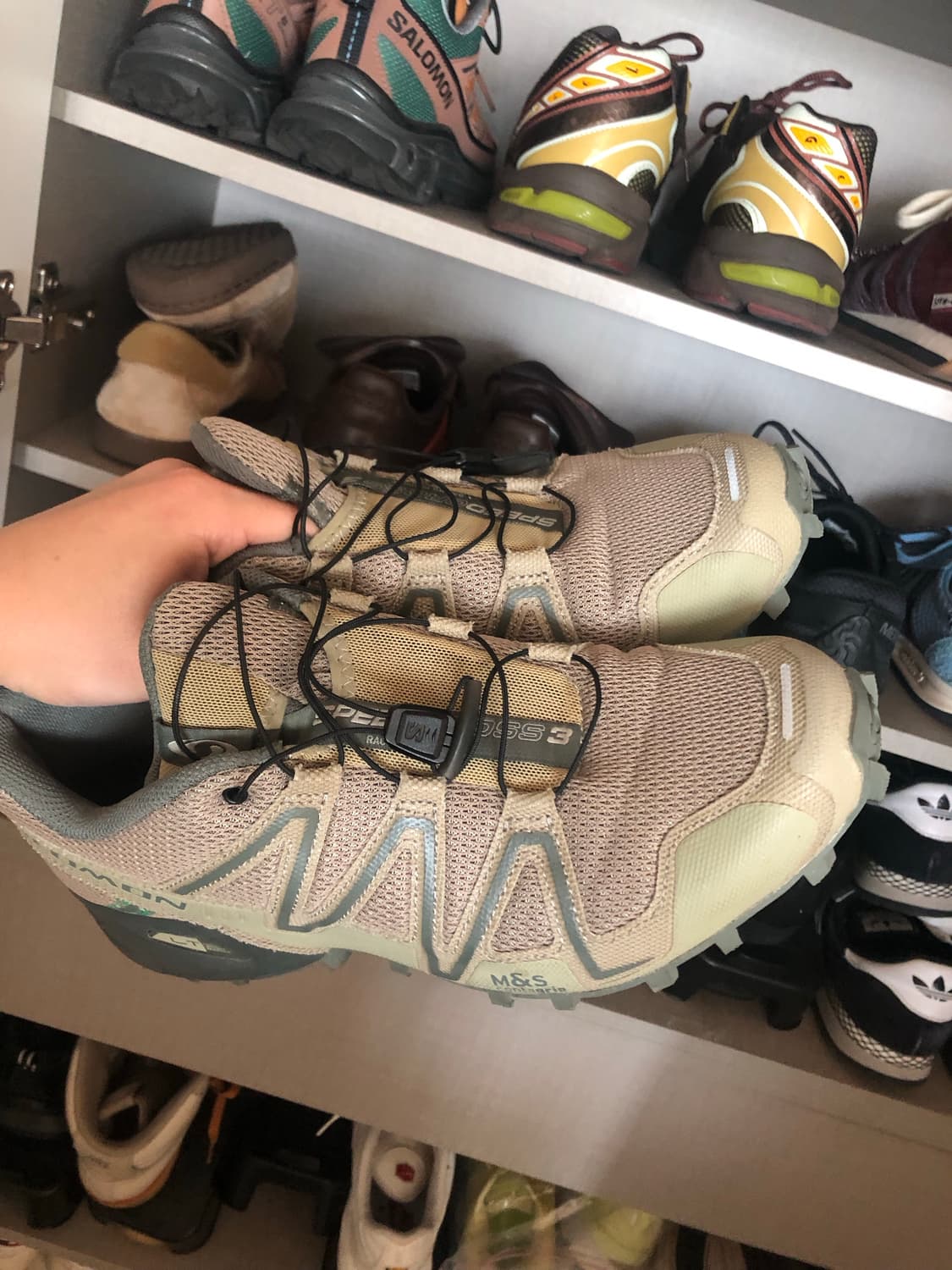 살로몬 스피드크로스 3 마인드풀 그레이 그린 상품이미지1