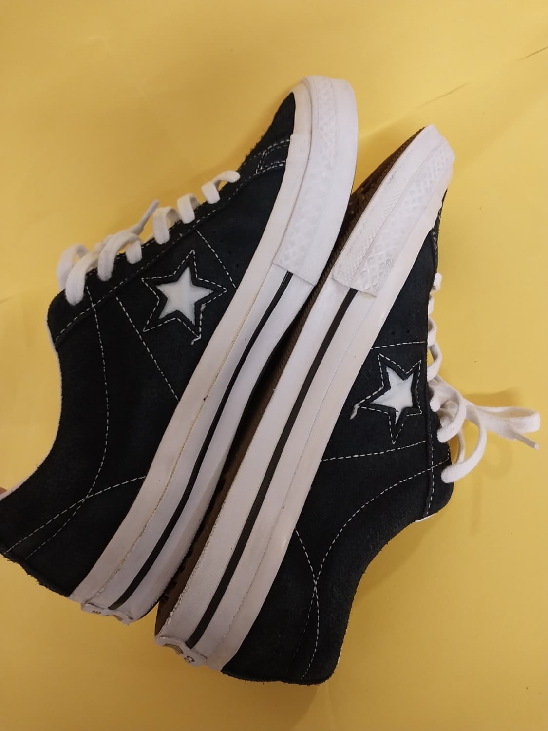 남성 컨버스 원스타 프리미엄 스웨이드 블랙 스니커즈, 운동화 (270) 상품이미지7