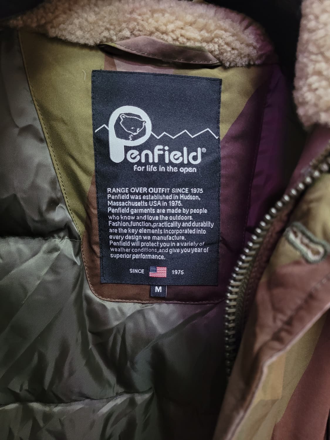 Penfield 펜필드 카모 패턴 후드 퍼 패딩 점퍼 상품이미지4