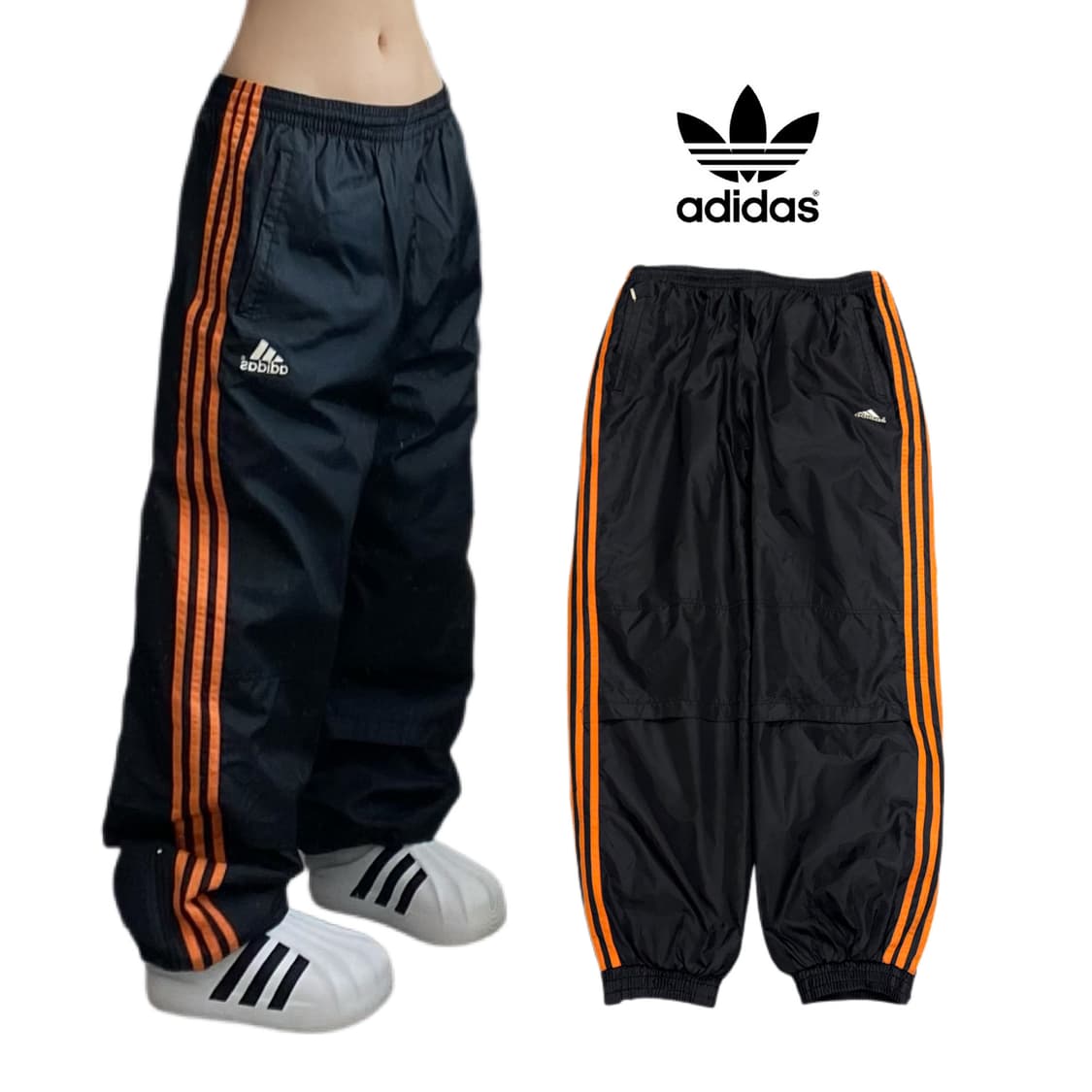 아디다스 00s 삼선 올드스쿨 바람막이 조거 트랙팬츠 상품이미지1