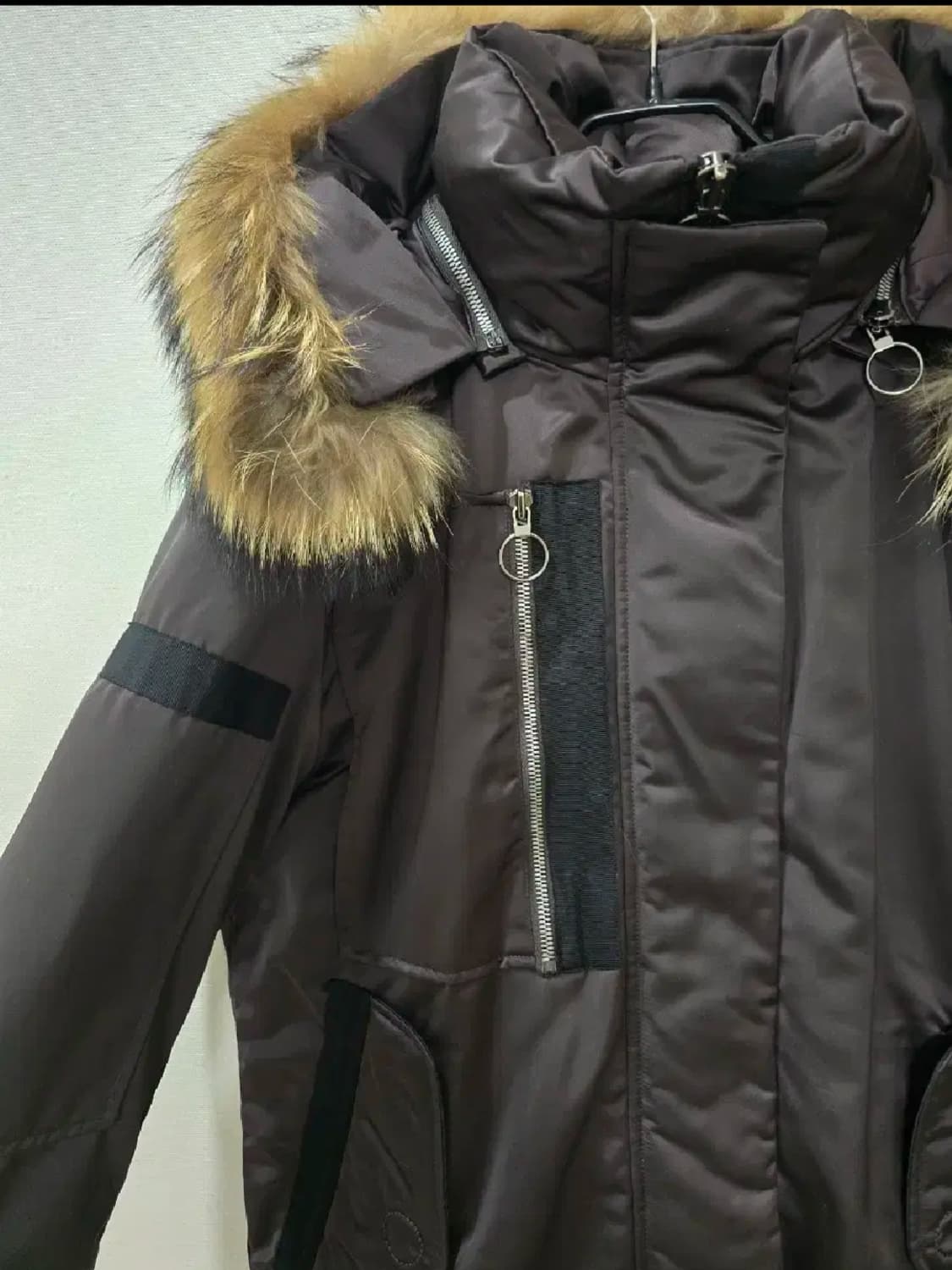 미샤 라쿤퍼 빵빵 덕다운 패딩 상품이미지4