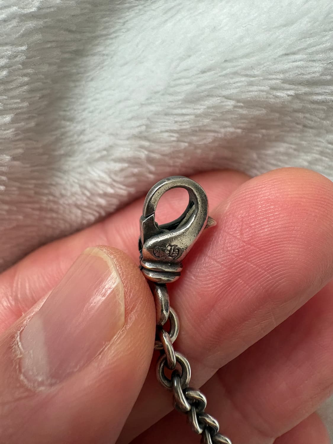 1,크롬하츠 타이니 크로스 ne팔찌 (16센치) ,비즈 4mm 팔찌 상품이미지3