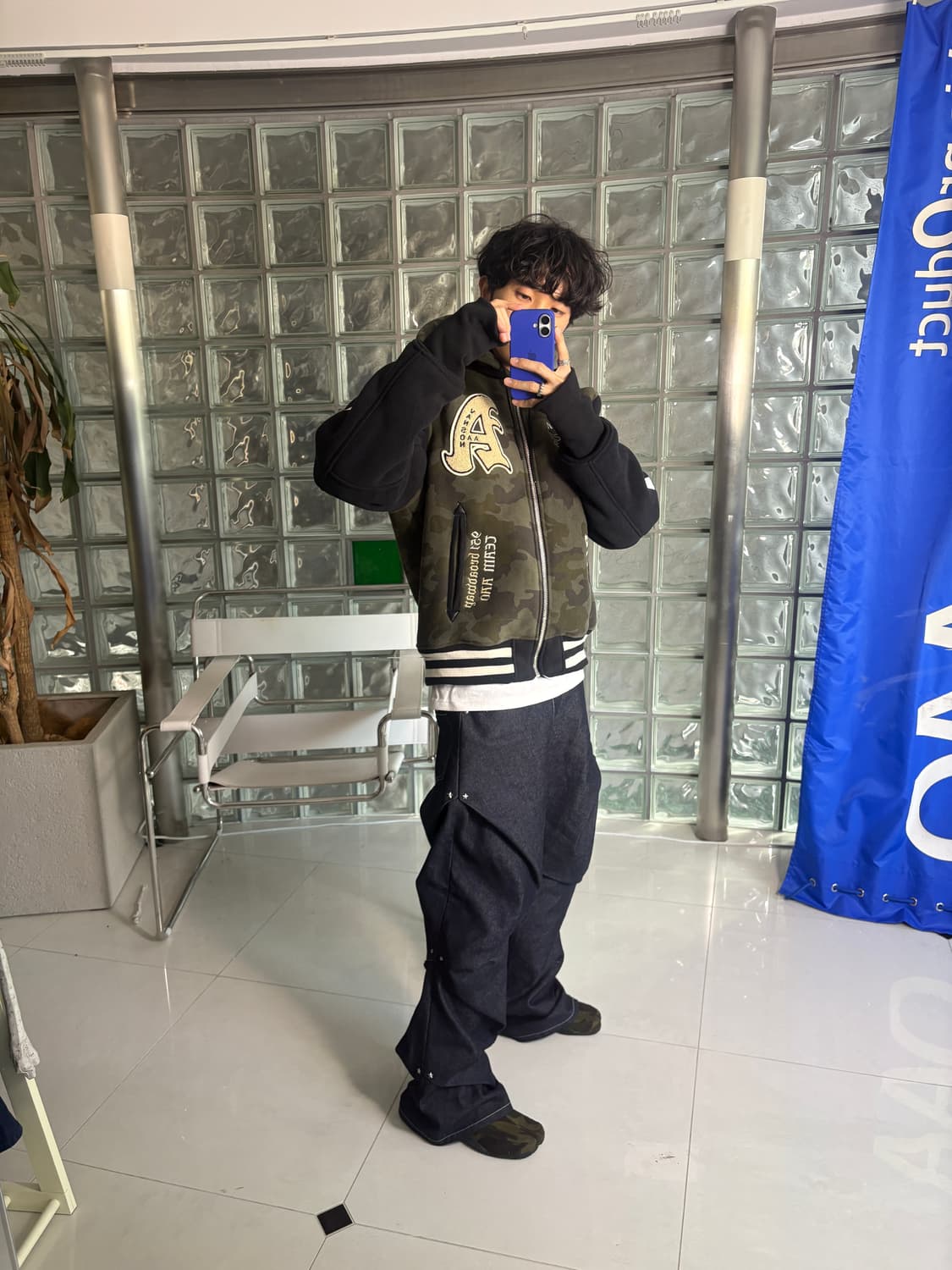 예약/ X AAO crop varsity jacket 크롭 바시티 자켓 상품이미지4