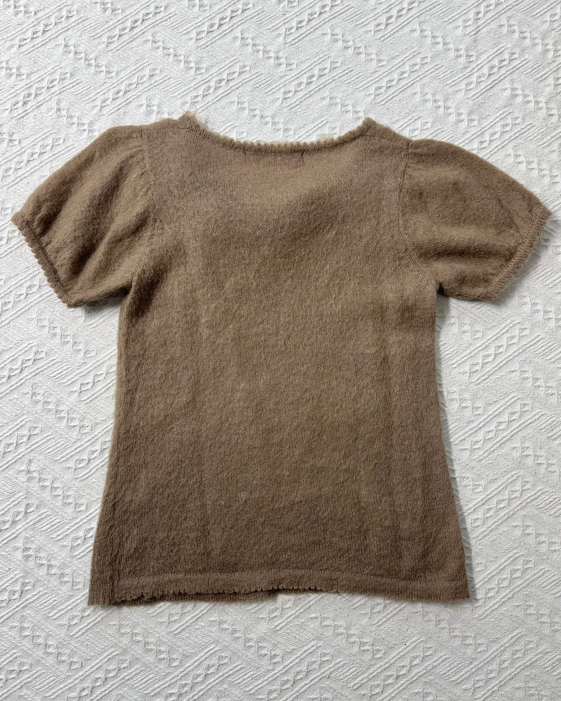 핑크하우스 모헤어 혼방 퍼프 슬리브 니트 탑 상품이미지5