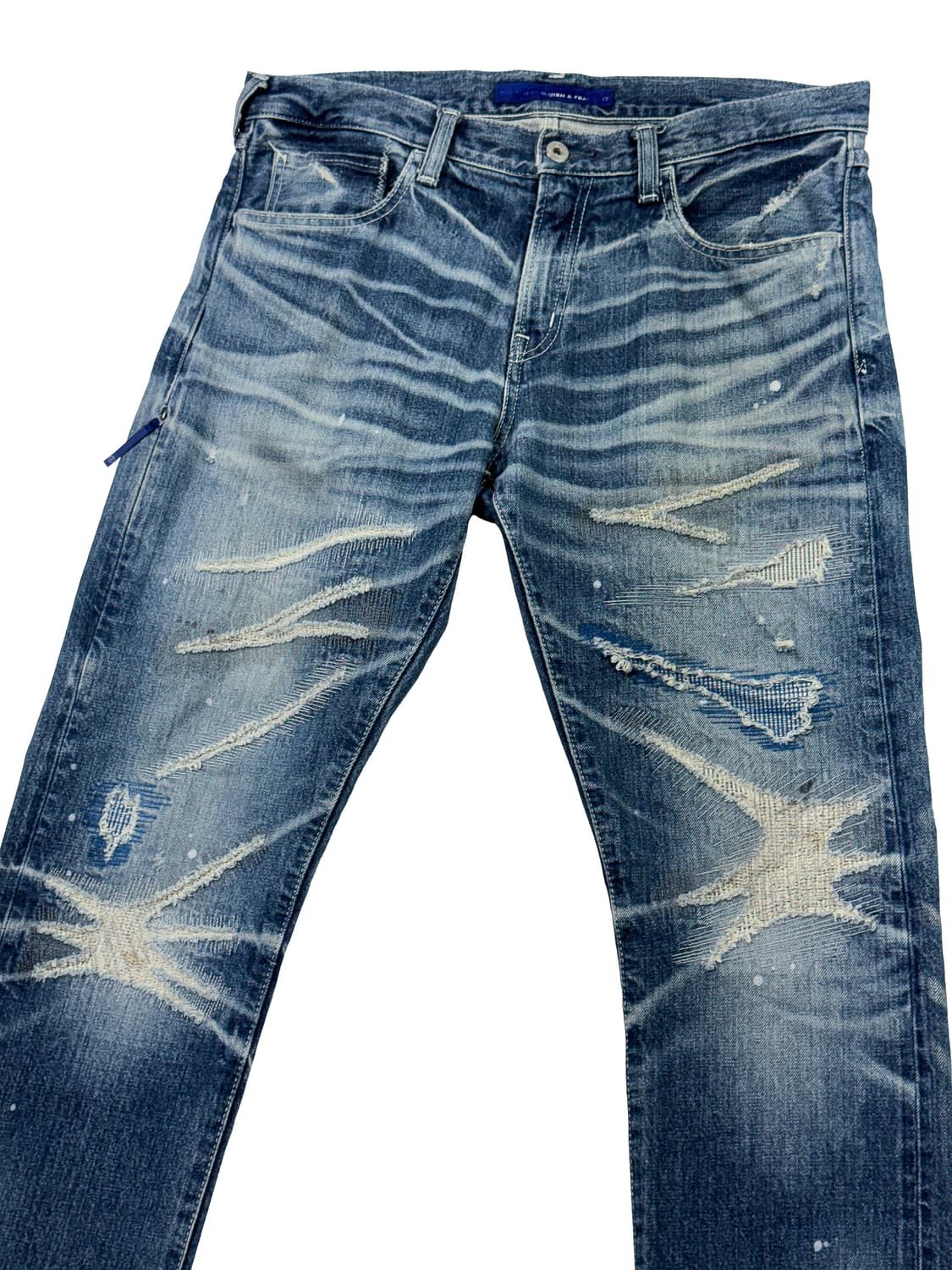 데님 바이 뱅퀴시 X 프라그먼트 5년 워싱 테이퍼드 데님 펜츠 상품이미지3